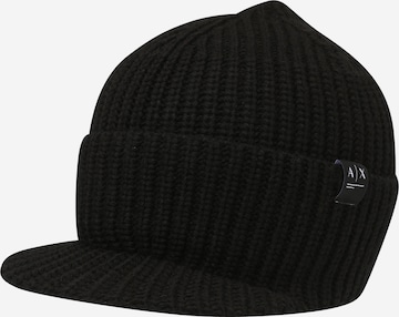 ARMANI EXCHANGE - Gorra en negro: frente