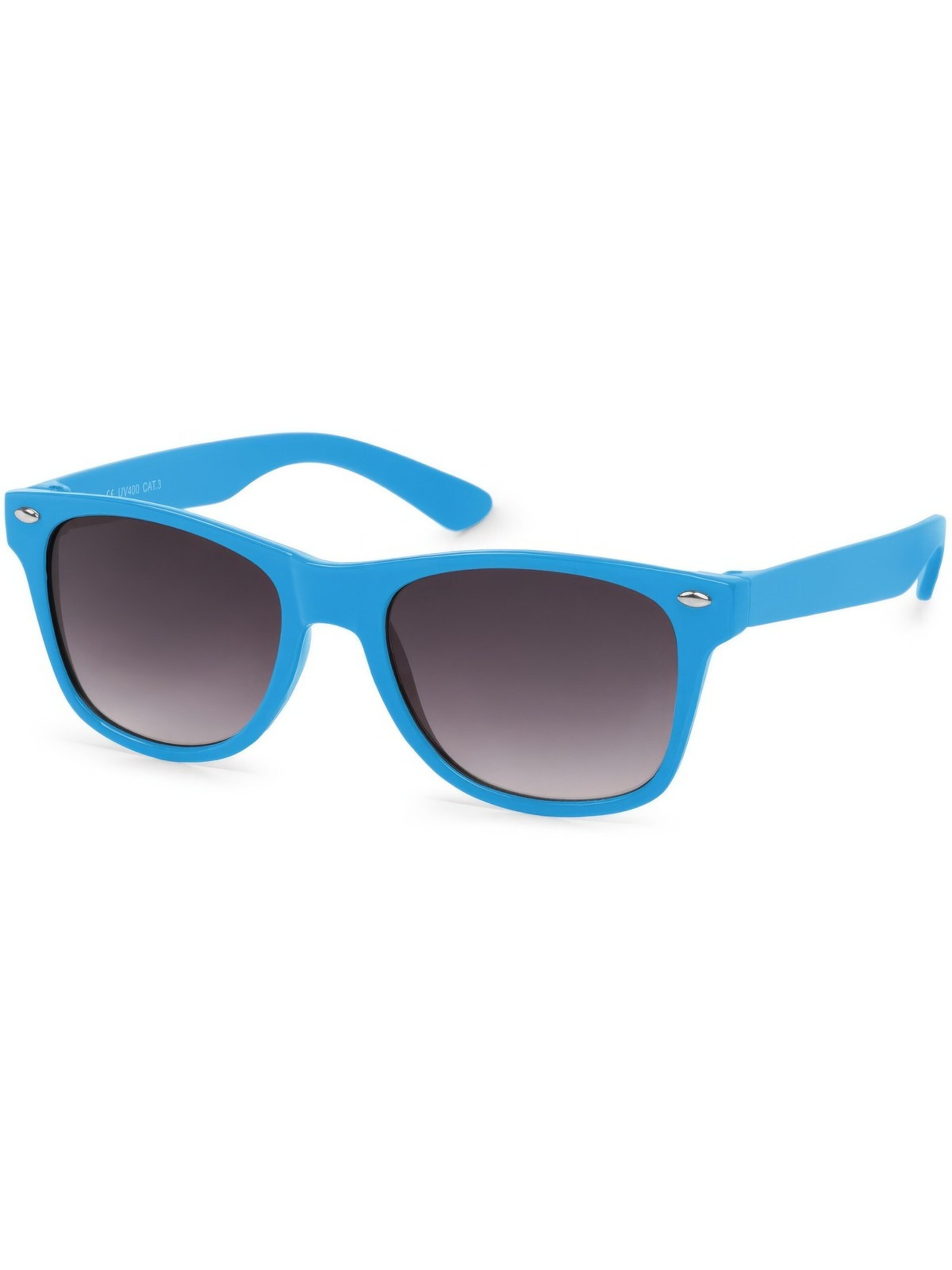 styleBREAKER Sunglasses 'Kinder Sonnenbrille Nerd Style' in Blue: front
