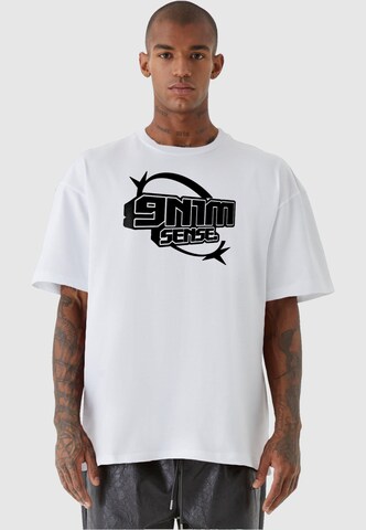 9N1M SENSE Shirt 'Y2K' in Wit: voorkant