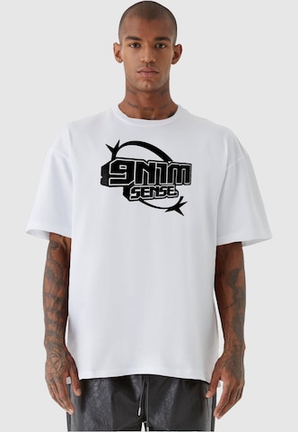 9N1M SENSE Shirt 'Y2K' in White: front