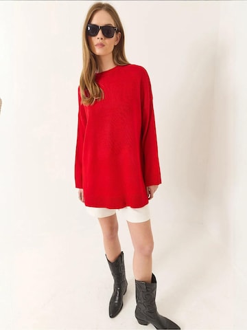 Bianco Lucci - Pullover 'Pullover' em vermelho