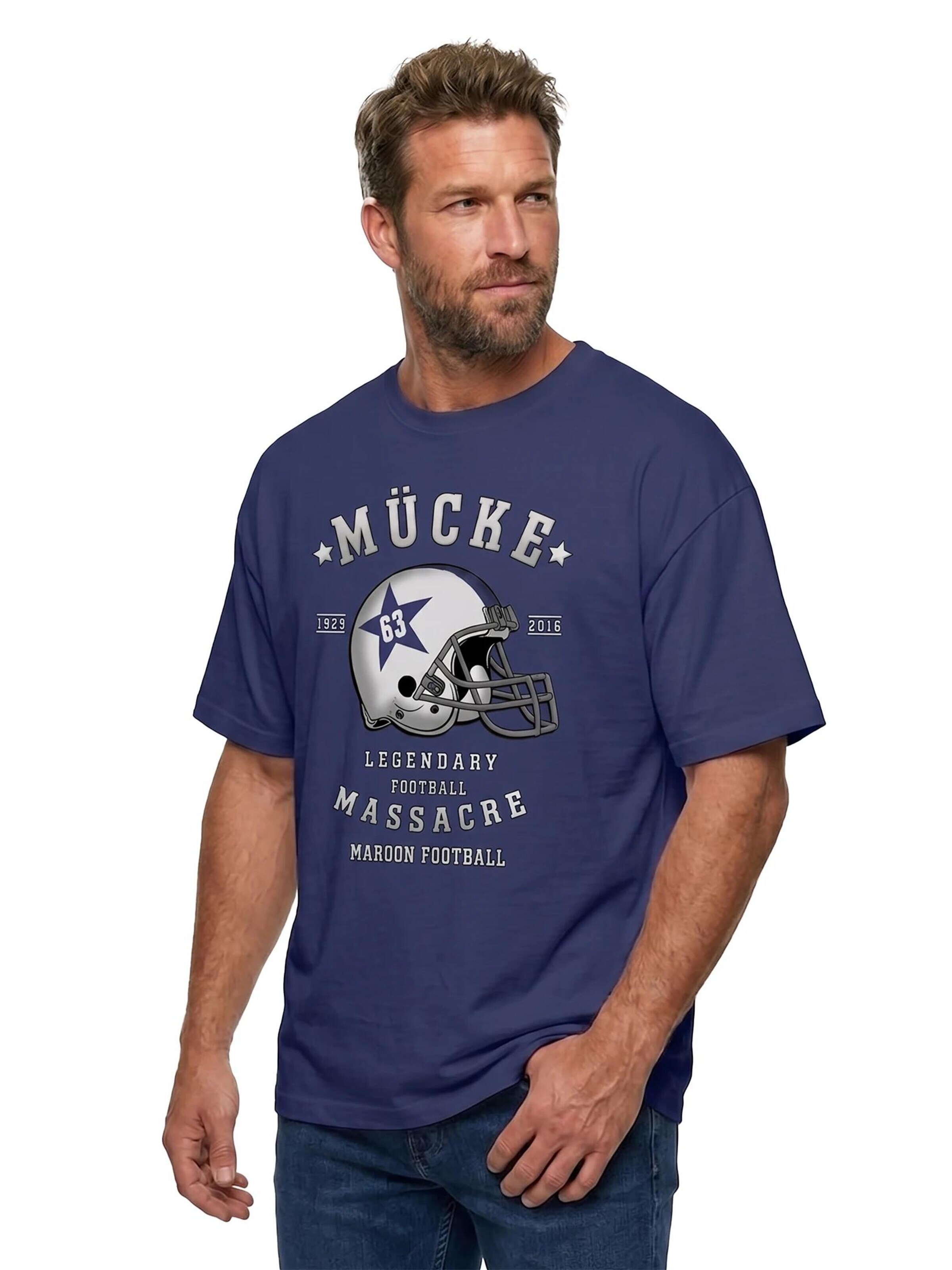 MAKAYA Shirt 'Football Helm' in Blue