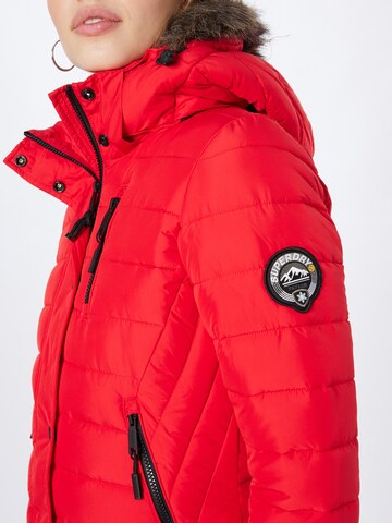 Superdry Winter coat in Red