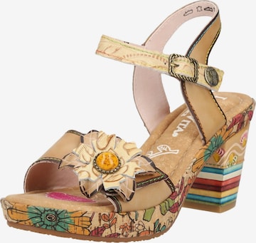 Sandalo di Laura Vita in beige: frontale