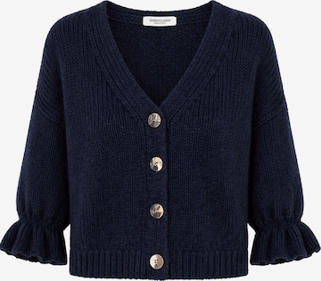 SASSYCLASSY Oversizestrickjacke in Blau: Vorderseite