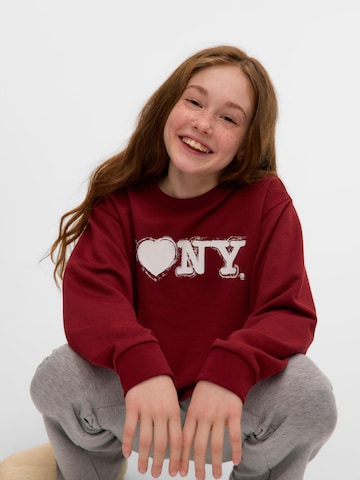 Vero Moda Girl - Sudadera 'VMNew York' en rojo