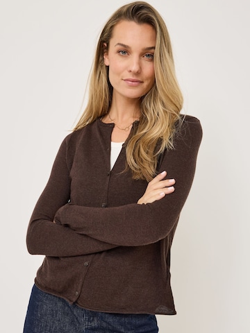 Tamaris Gebreid vest in Bruin: voorkant