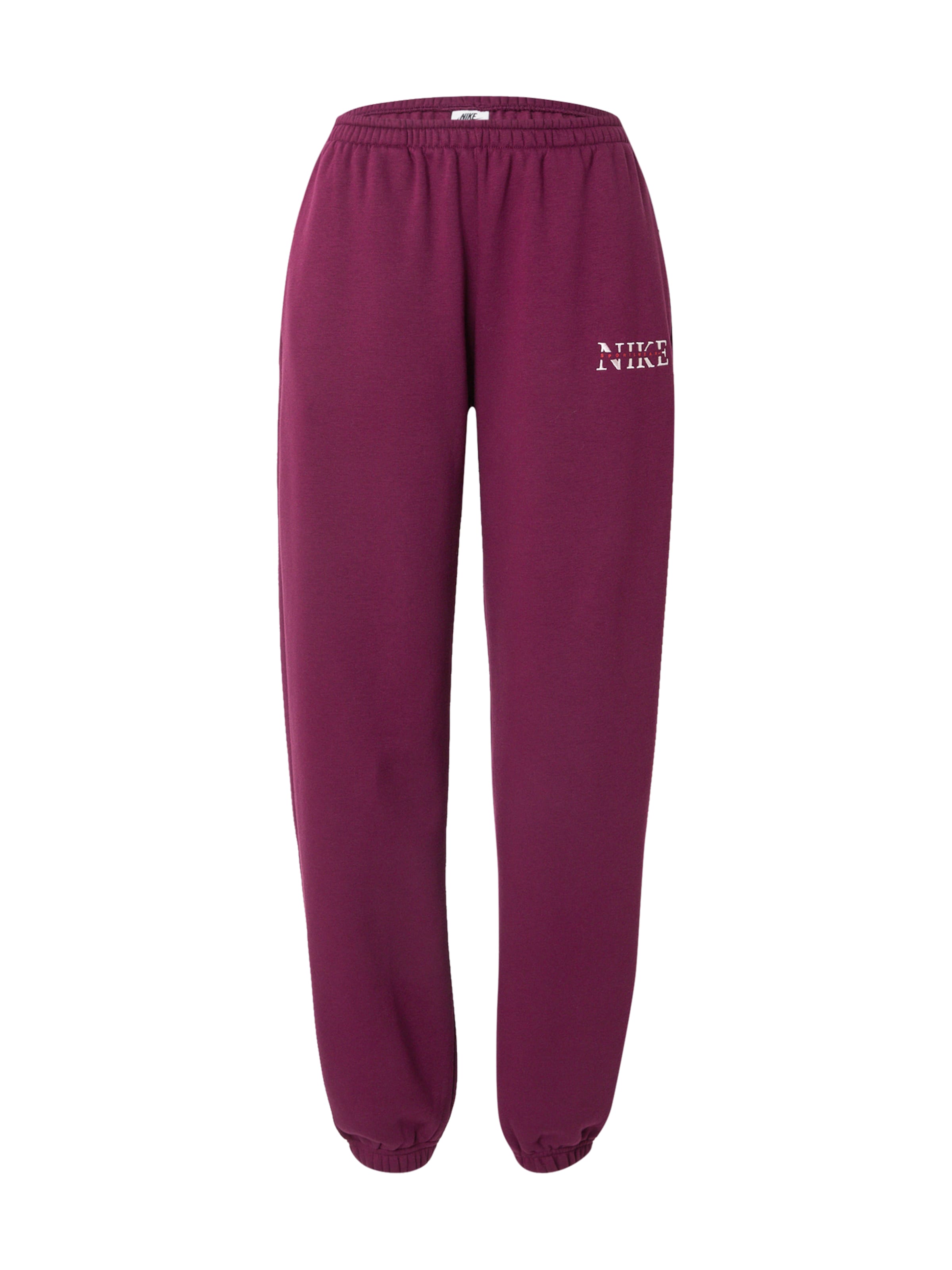 Loosefit Pantalon 'PHNX FLC' Nike Sportswear en rouge : devant