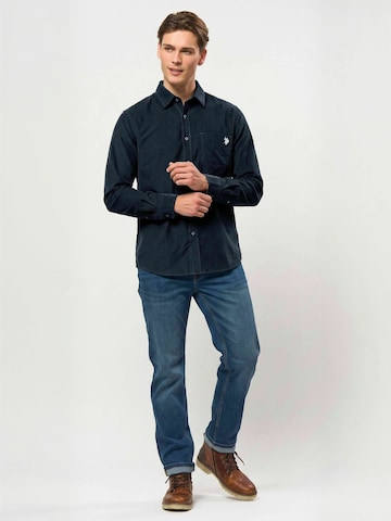 U.S. POLO ASSN. Shirts ' UMDaren ' i blå: forside
