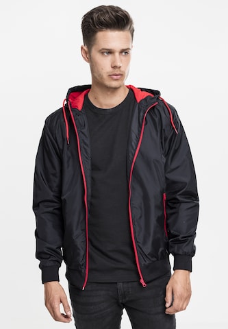 Urban Classics Between-season jacket in Black: front
