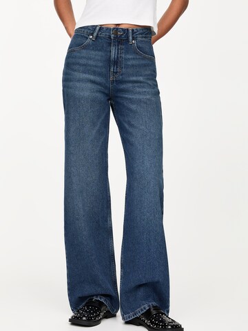 Wide Leg Jean Pull&Bear en bleu : devant