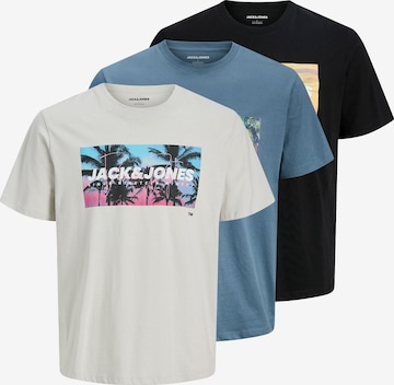 JACK & JONES Tričko 'JJINDIANA' - Modrá: predná strana