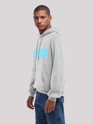 Sweat-shirt 'Knut & Jan Hamburg Noorden Collegiate Türkis' F4NT4STIC en gris