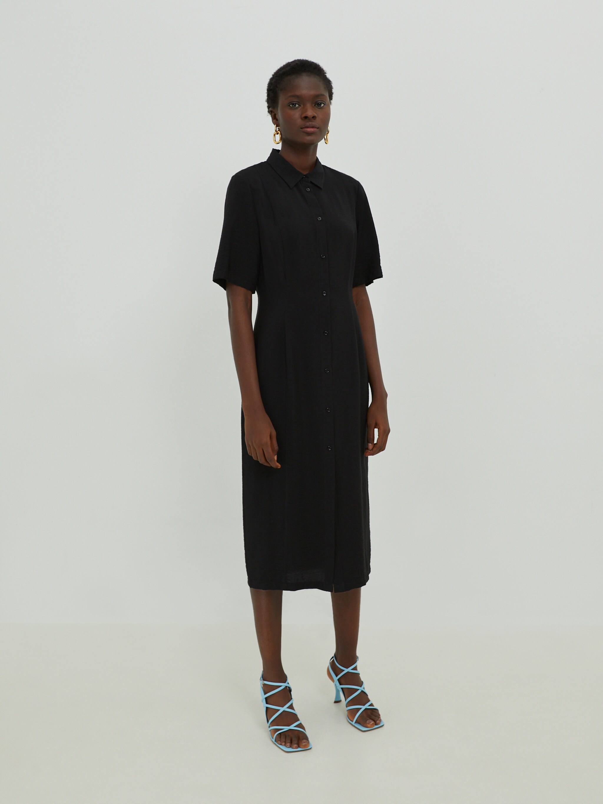 EDITED Producten Blousejurk 'Laila' Zwart