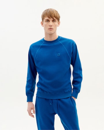 Thinking MU Sweatshirt 'Trash' in Blue: front