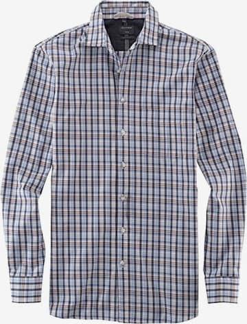 OLYMP Regular fit Overhemd in Grijs: voorkant