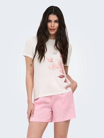 ONLY Μπλουζάκι 'ONLFREE' σε λευκό: μπροστά