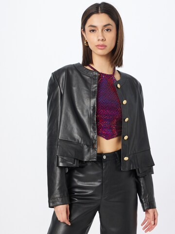 Just Cavalli Between-season jacket 'CHANEL' in Black: front