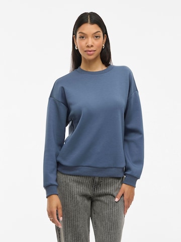 Sweat-shirt 'VISANDY' VILA en bleu : devant