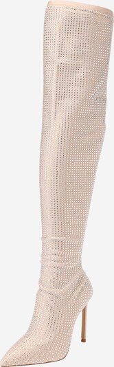 ALDO Škornji čez koleno 'NASSIA' | bež / transparentna barva, Prikaz izdelka