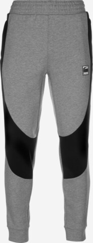Effilé Pantalon de sport 'Dime' PUMA en gris : devant