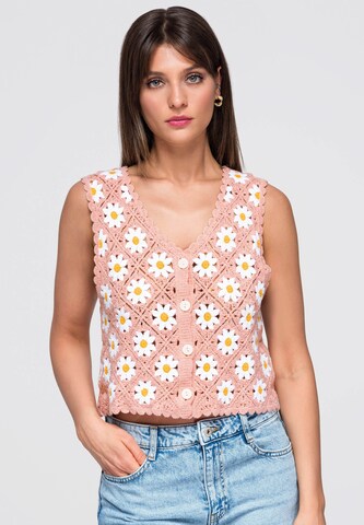 Ombre Shirt in Pink: front