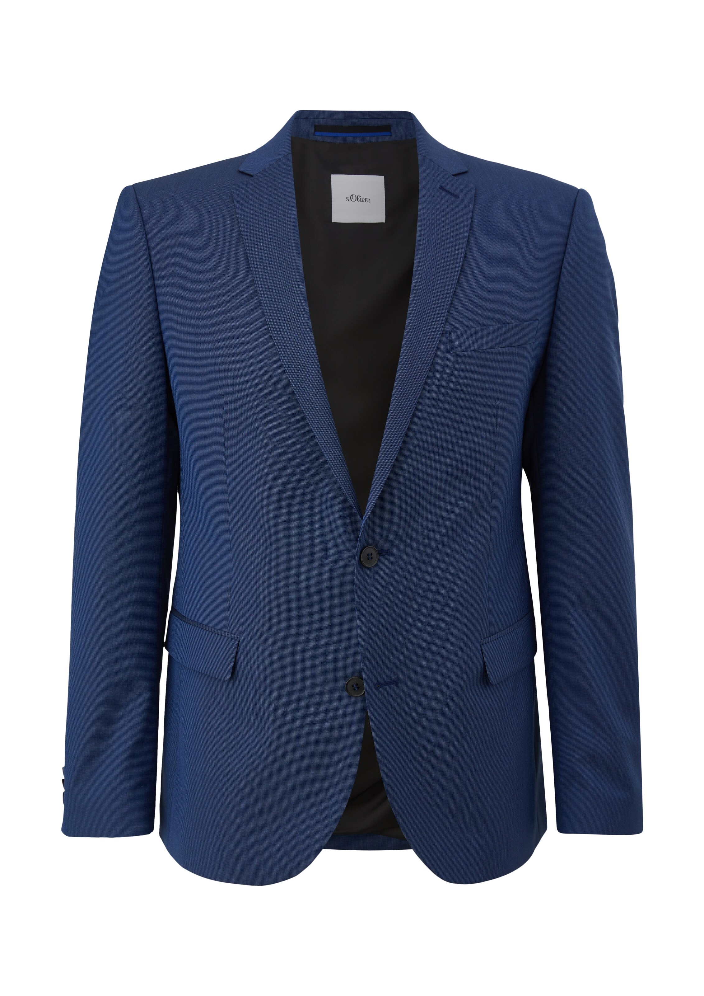 s.Oliver BLACK LABEL Slim fit Business-colbert in Blauw: voorkant