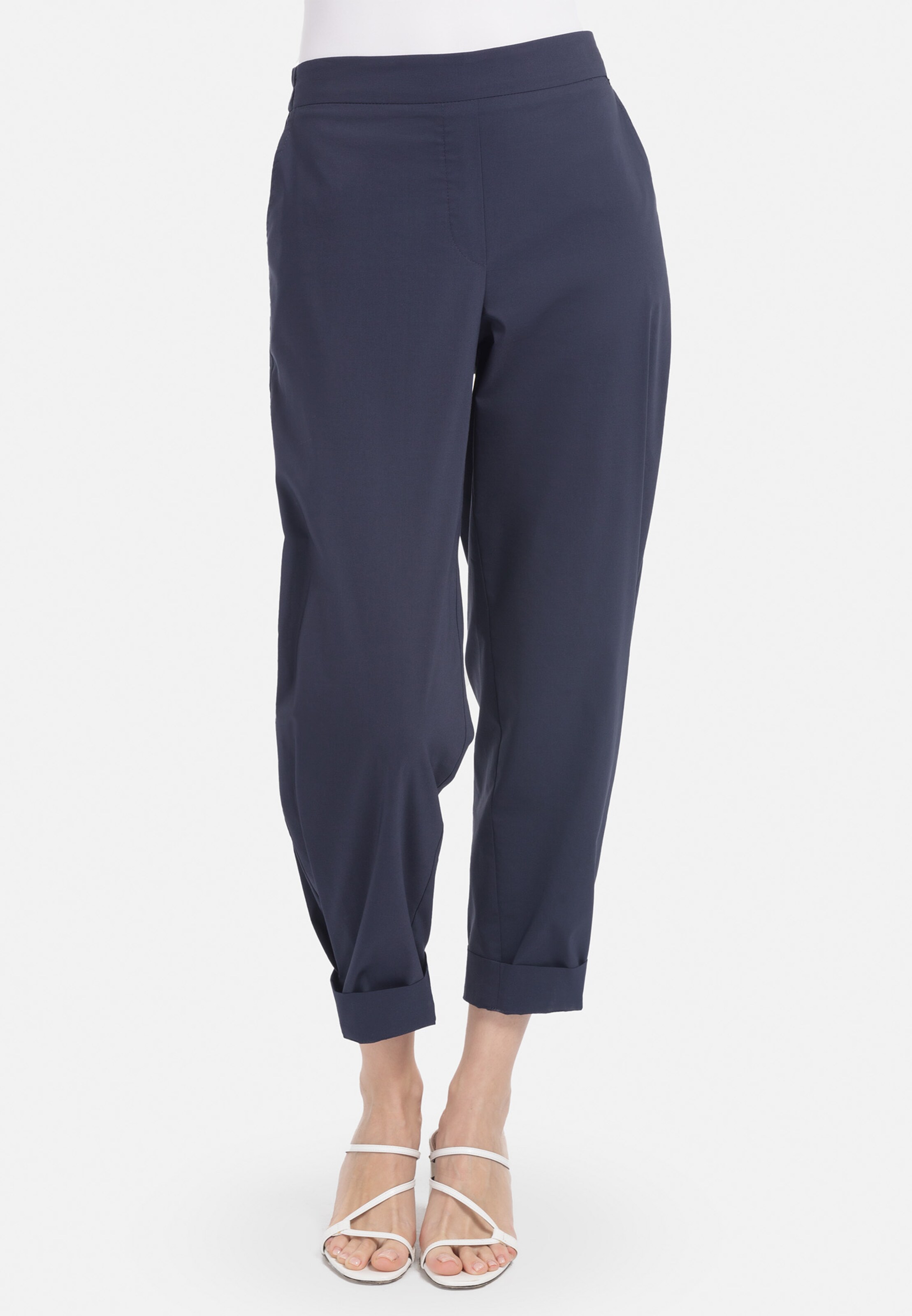 Frauen Große Größen HELMIDGE 7/8 Hose in Dunkelblau - DU59495 Frauen Große Größen HELMIDGE 7/8 Hose in Dunkelblau - DU59495