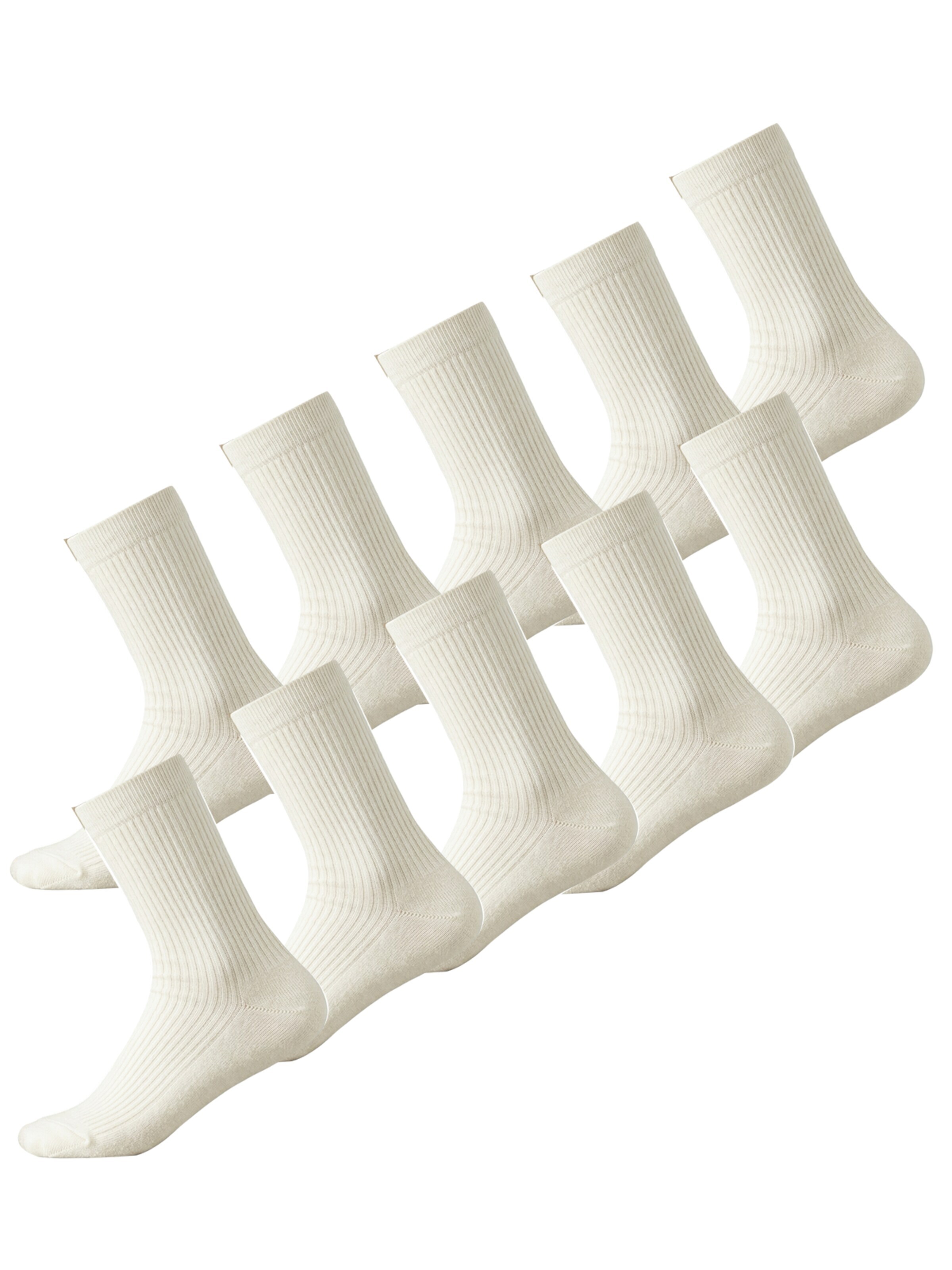 Millo Socken 'Cosy Steps 10'‌‌‌‌‌‌‌‌‌ in Weiß: Vorderseite