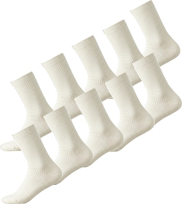 Millo Socken 'Cosy Steps 10' in Weiß: Vorderseite