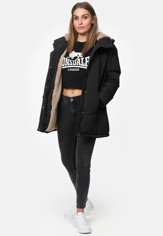 LONSDALE Winterjas ' Tong ' in Zwart