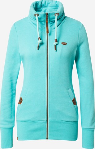 Ragwear Zip-Up Hoodie 'RYLIE' in Blue: front