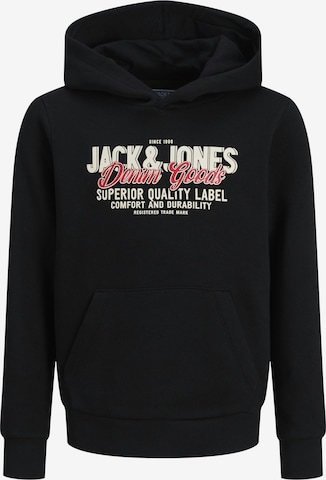 Felpa 'JJELOGO' di Jack & Jones Junior in nero: frontale