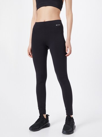 Skinny Pantaloni sportivi di Champion Authentic Athletic Apparel in nero: frontale