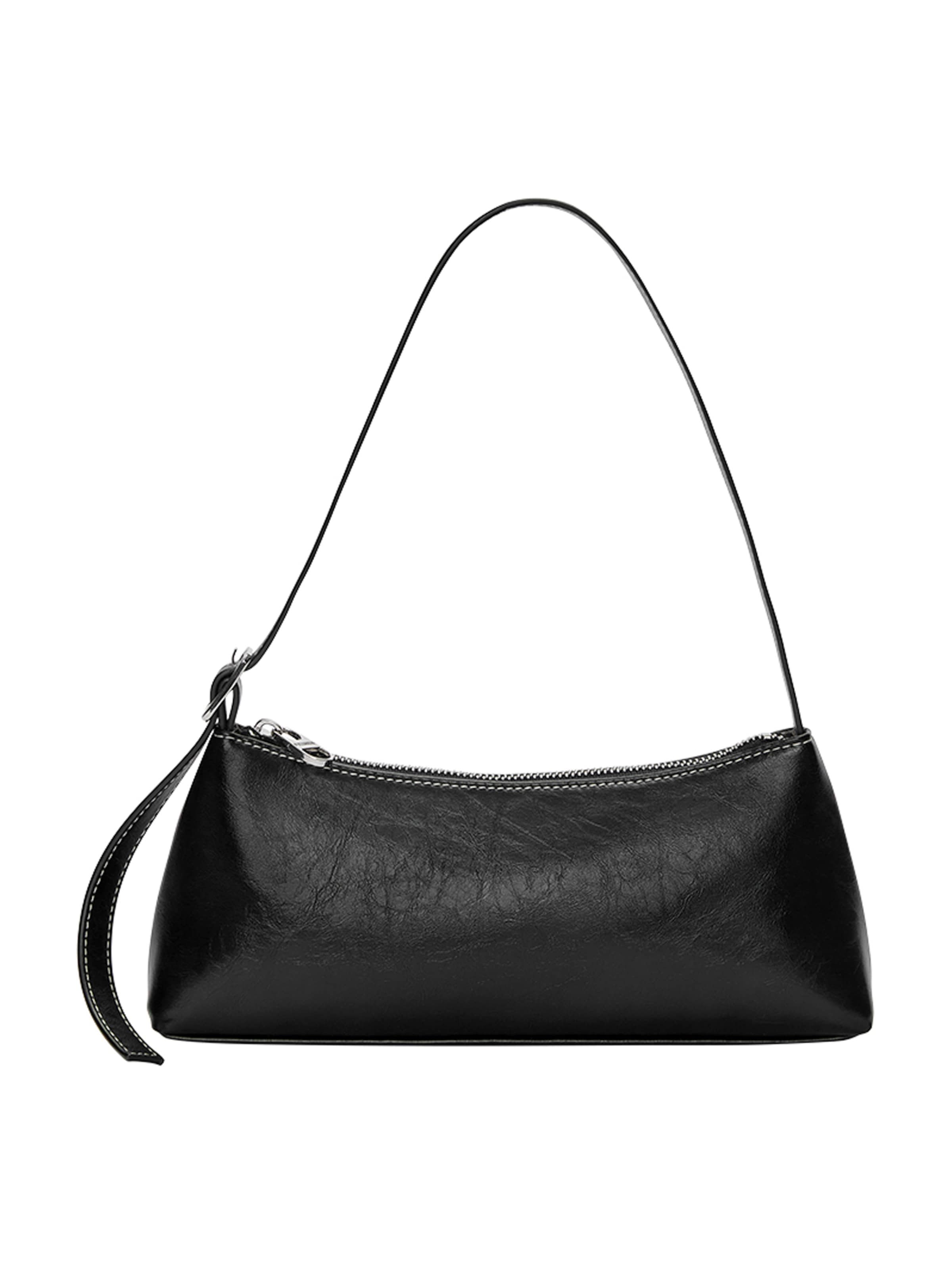 Pull&Bear Schultertasche in Schwarz: Vorderseite