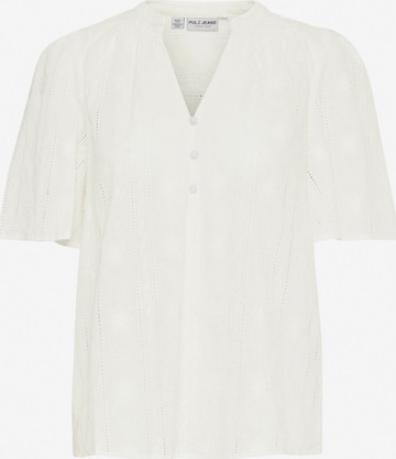 PULZ Jeans Blouse 'Willa' in White: front