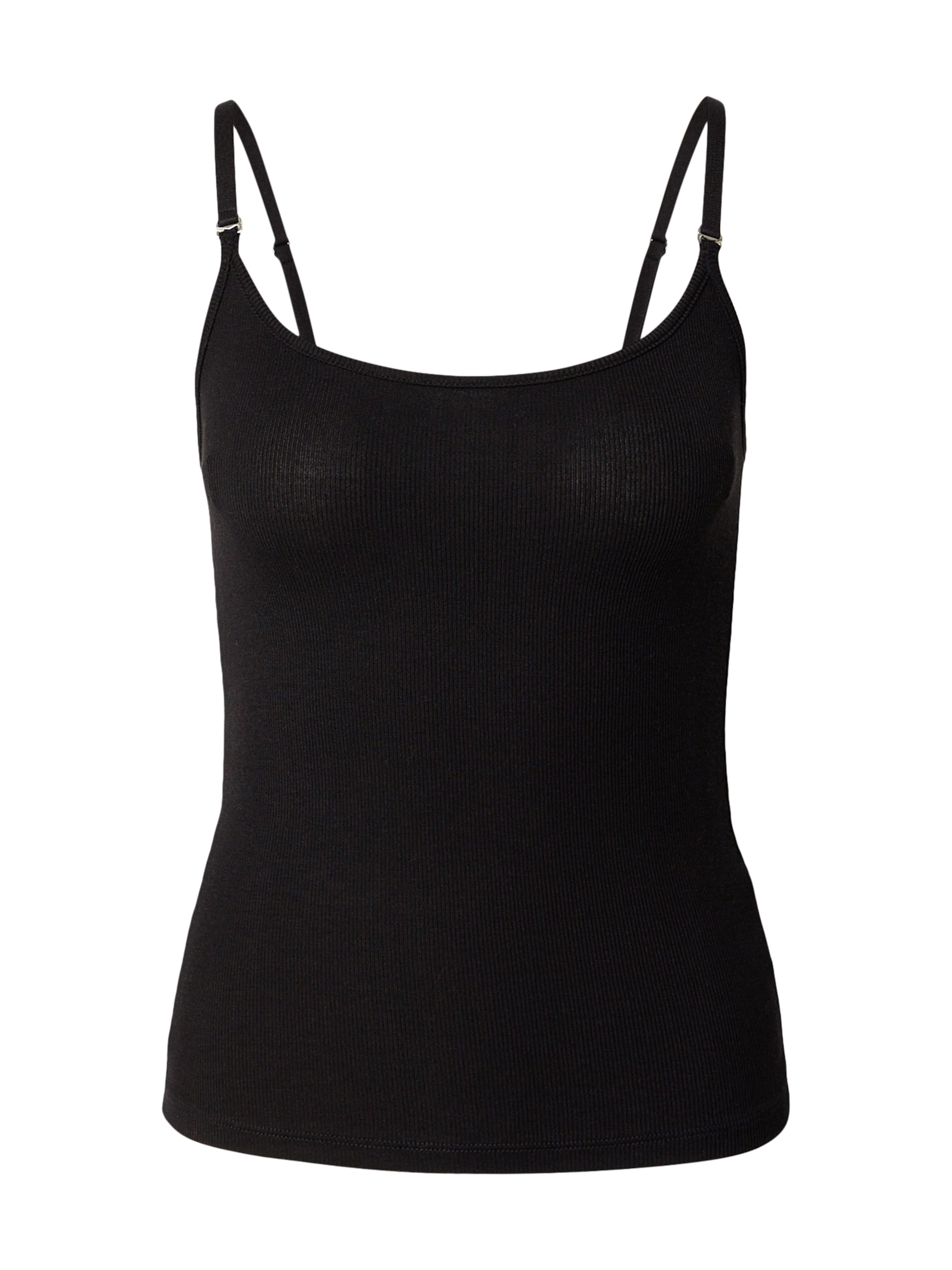 WEEKDAY Haut 'Grace' en noir, Vue avec produit