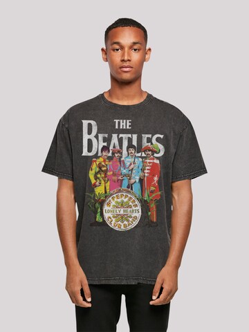 F4NT4STIC T-Shirt 'The Beatles Sgt Pepper' in Schwarz: predná strana