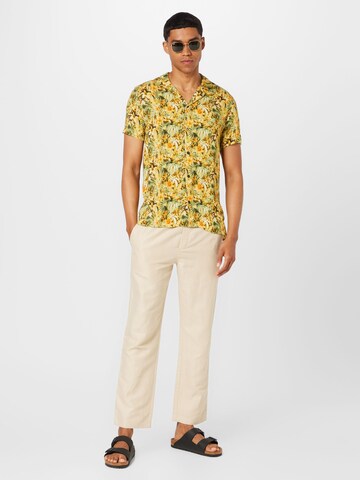 WESTMARK LONDON Comfort Fit Hemd 'Hawaii' in Gelb