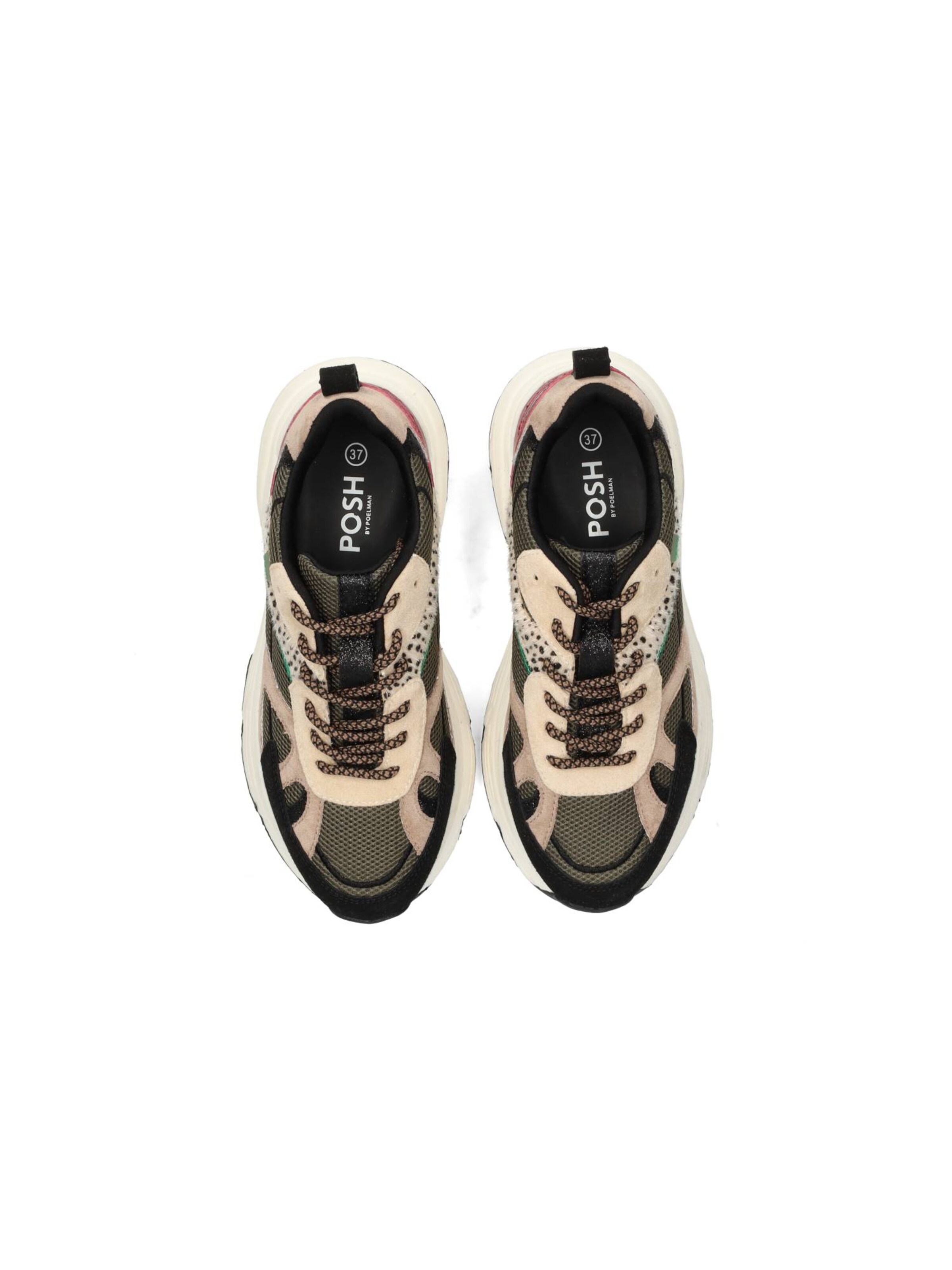 Baskets basses 'AYOKI' POSH by Poelman en mélange de couleurs