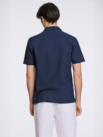 Lindbergh Regular fit Button Up Shirt in Blue