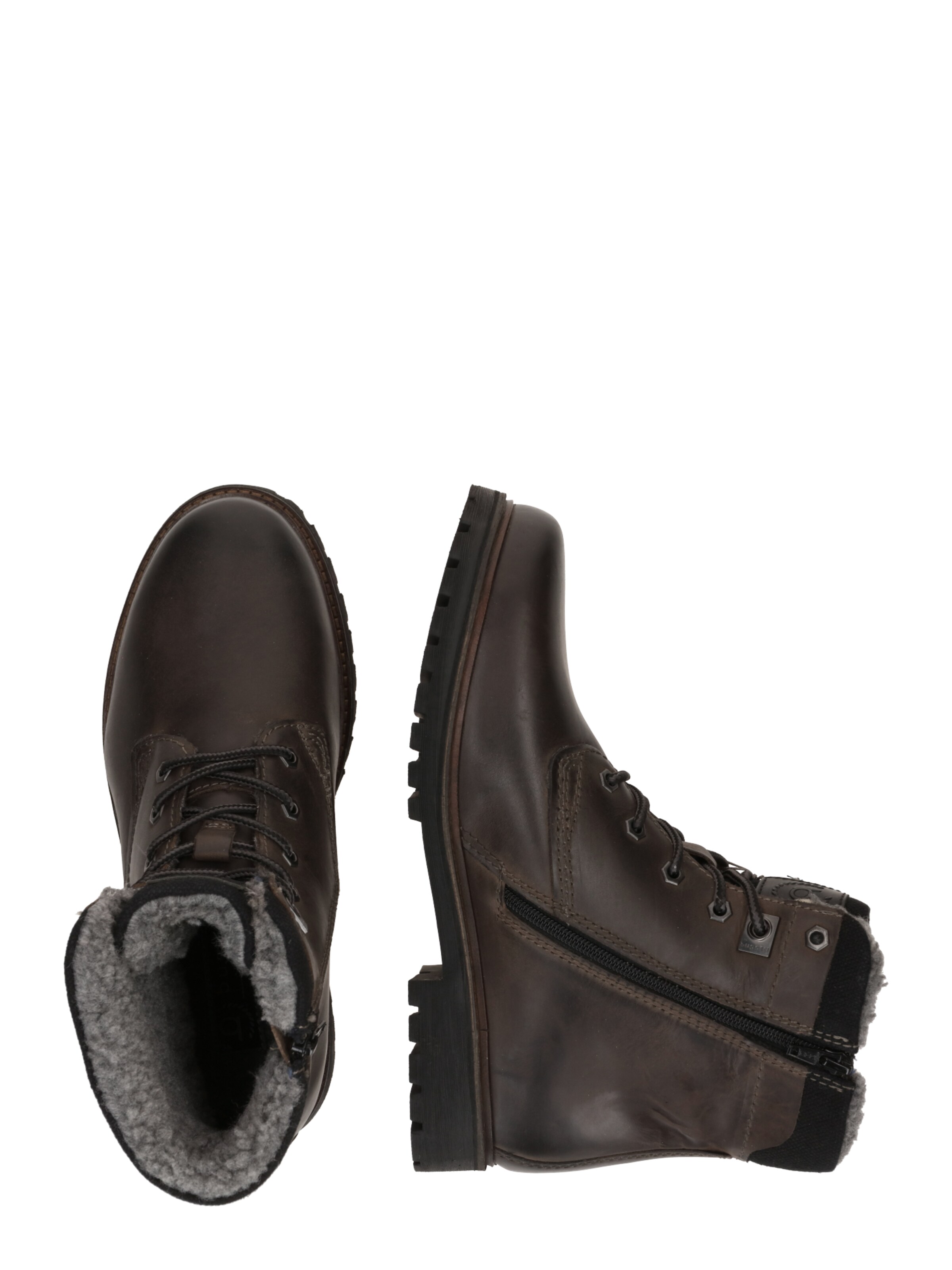 Bottines à lacets bugatti en noir