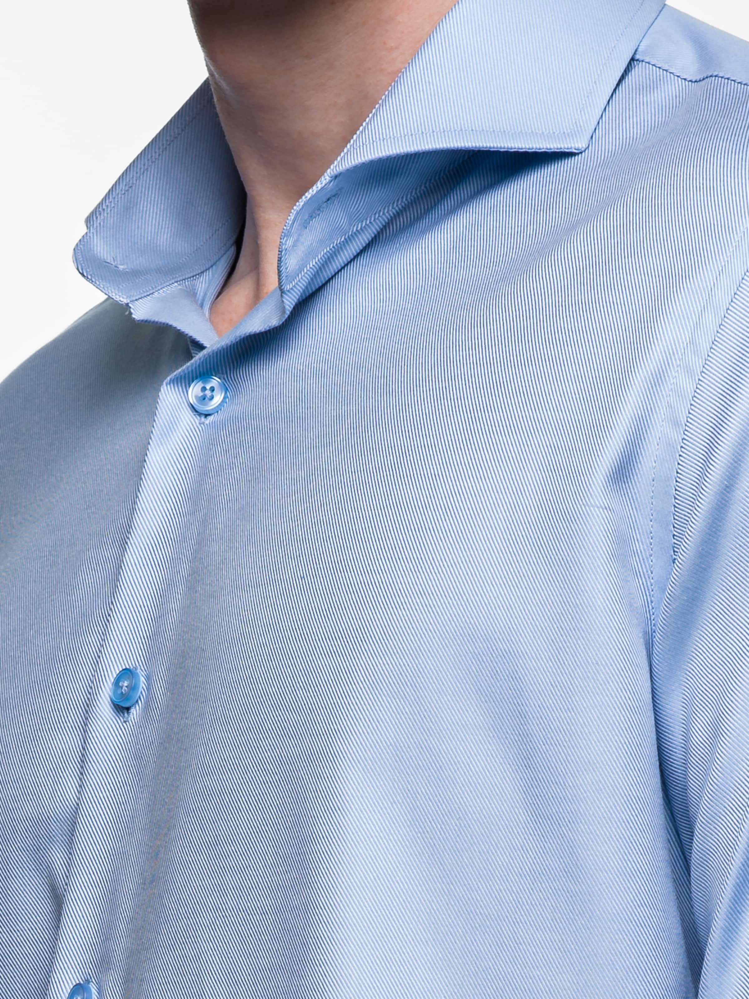 Slim fit Camicia business 'Twill' di Vercate in blu