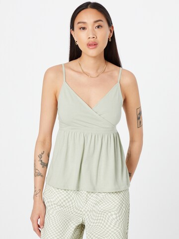 Top di HOLLISTER in verde: frontale