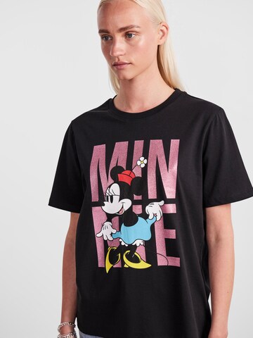 Tricou 'MINNIE' de la PIECES pe negru