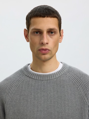 SELECTED - Jersey 'SLMBRaun' en gris