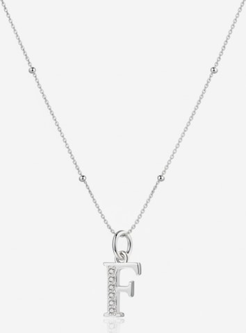 Hey Happiness - Cadena 'Letter F' en plata: frente