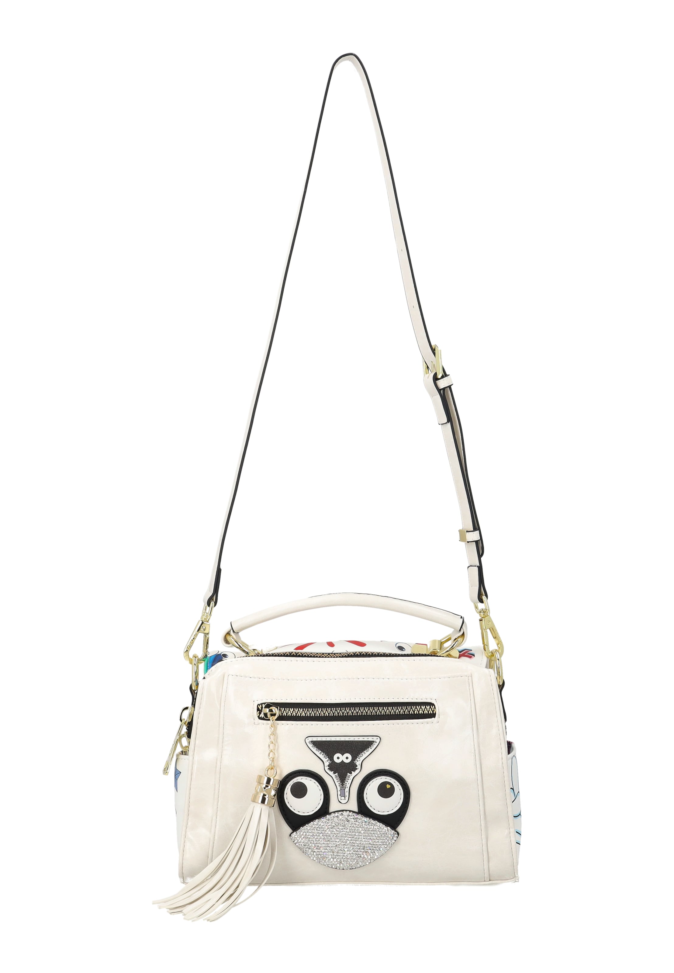 myMo Pop - Bolso de hombro 'Pop Eyetheme' en blanco
