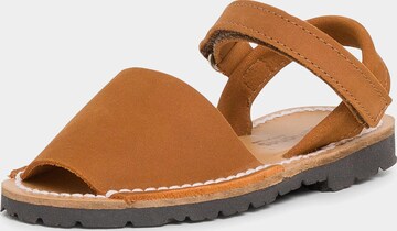 Sandales Pisamonas en marron : devant