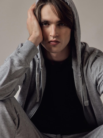 Sweat-shirt 'Felpa con Cappuccio e Zip' OWN Off With Nature en gris